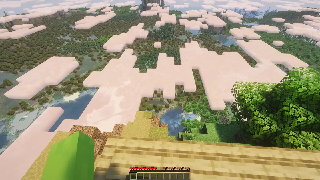 Latająca wioska w Minecrafcie