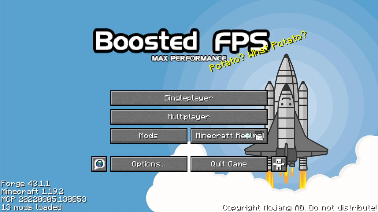 Zrzut ekranu modpacka Boosted FPS (Performance Optimized) (FG) (2/3)