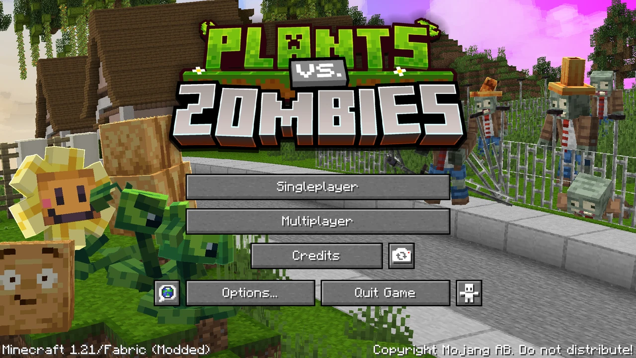 Zrzut ekranu modpacka Plants vs. Zombies (2/3)