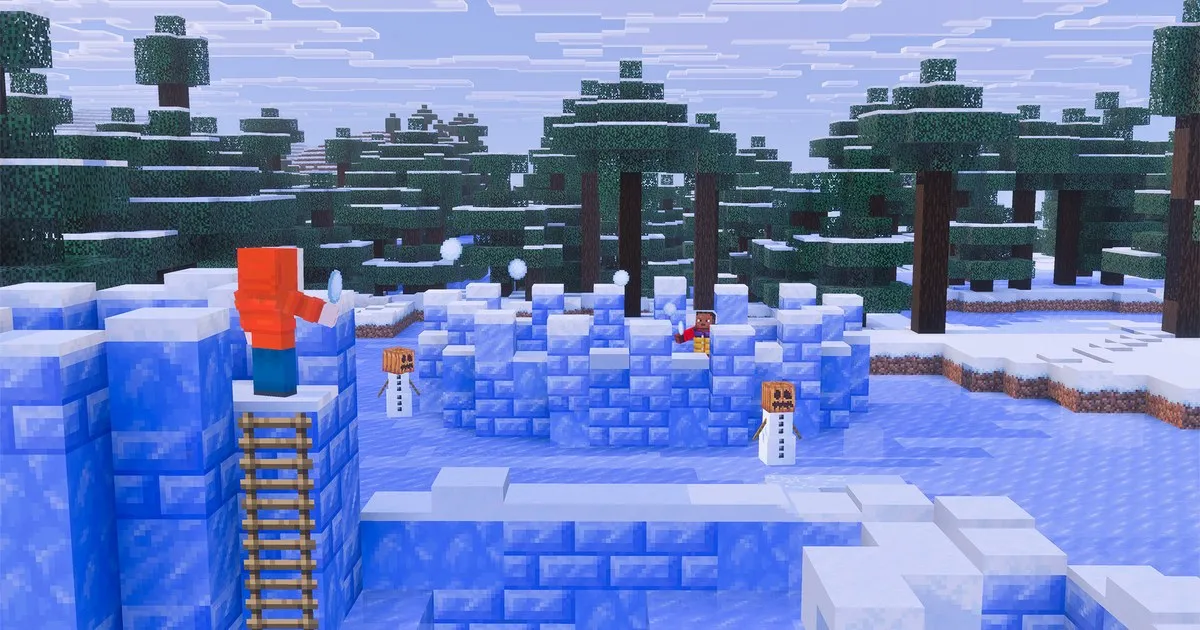 Minecraft 26.4 Snapshot 5: Packed Ice Bricks i jak zbudować lodowy zamek