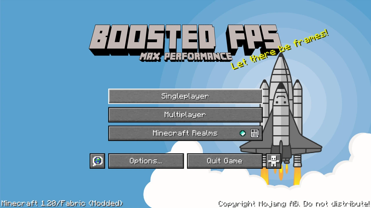 Zrzut ekranu modpacka Boosted FPS (Performance Optimized) (FB) (1/3)