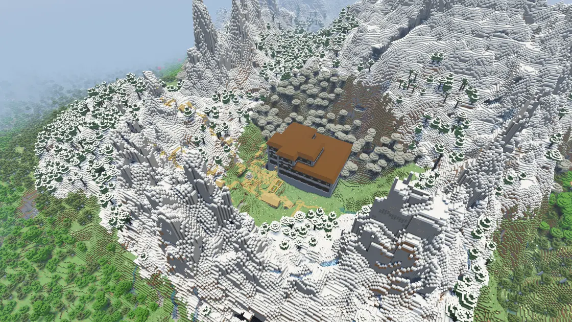 Woodland Mansion, wioska i Ancient City w jednej dolinie