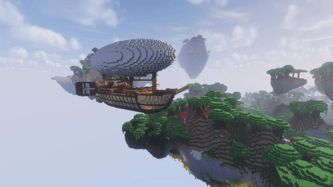 Zrzut ekranu modpacka Create Aeronautics - Skybound | Create Aeronautics & Create Addons with Quests (1/3)