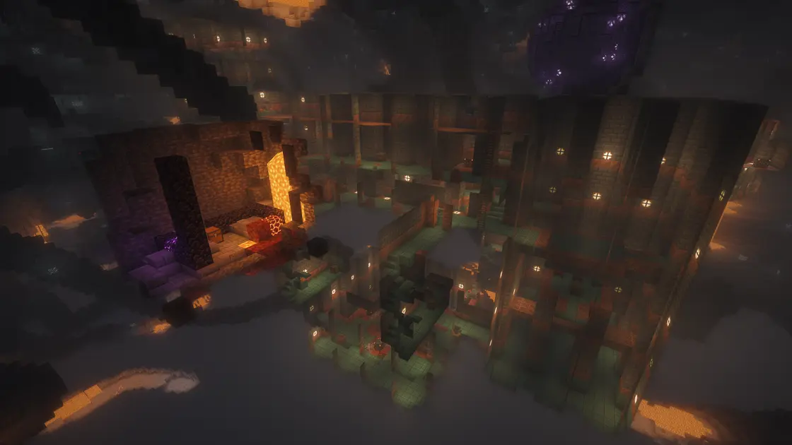Wioska, Pillager Outpost, Mineshaft i Trial Chambers tuż przy spawnie