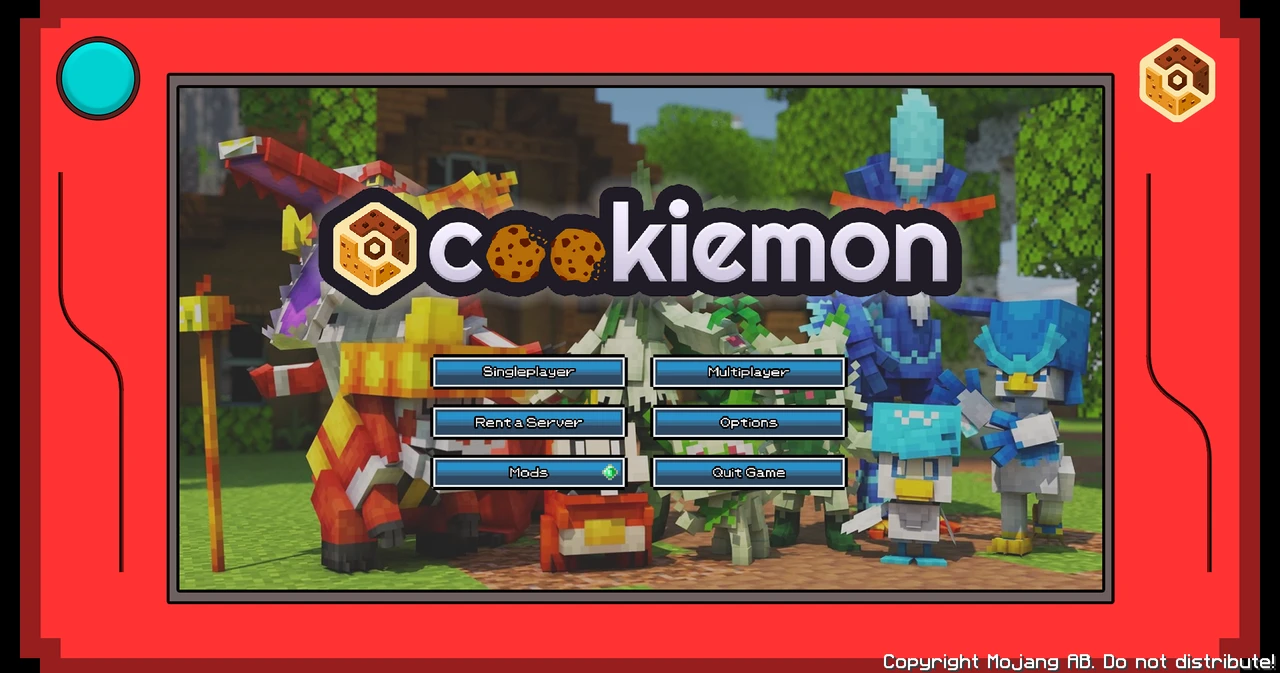 Zrzut ekranu modpacka Cookiemon - Pokemon Cobblemon RPG & Cookies (1/3)