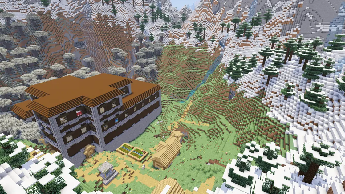 Woodland Mansion, wioska i Ancient City w jednej dolinie