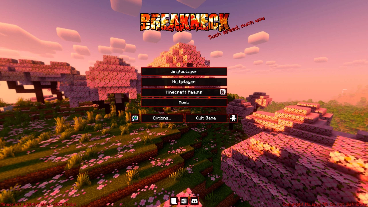 Zrzut ekranu modpacka Breakneck: Optimized | FPS Boost, Shaders & QoL (2/3)