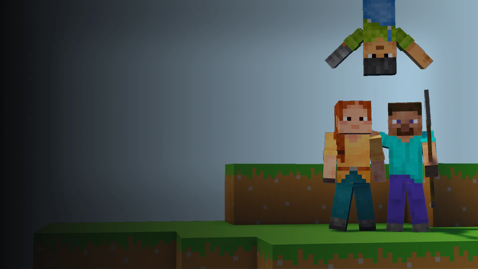Górski krajobraz w Minecrafcie