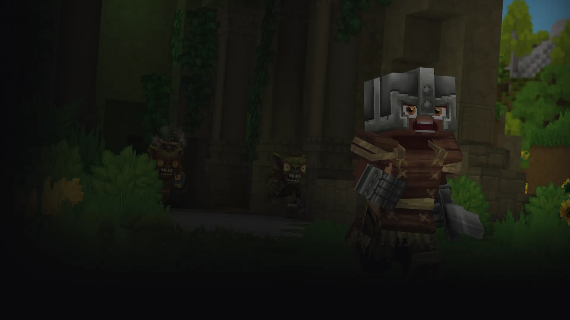 Fantastyczny krajobraz z gry Hytale
